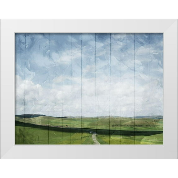 Villa, Mlli 18x15 White Modern Wood Framed Museum Art Print Titled - On The Hills