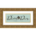 thumbnail image 1 of Villa, Mlli 18x9 Gold Ornate Wood Framed with Double Matting Museum Art Print Titled - Diva Den, 1 of 4