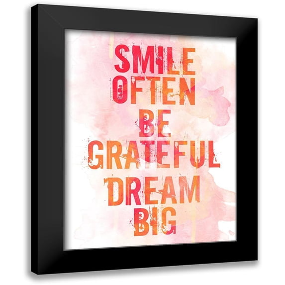 Villa, Mlli 19x24 Black Modern Framed Museum Art Print Titled - Smile