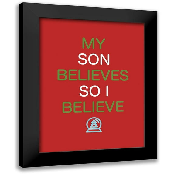 Villa, Mlli 19x24 Black Modern Framed Museum Art Print Titled - Son Believes Red