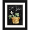 thumbnail image 1 of Villa, Mlli 19x24 Black Ornate Wood Framed with Double Matting Museum Art Print Titled - Lets Grow, 1 of 4