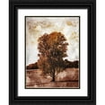 thumbnail image 1 of Villa, Mlli 19x24 Black Ornate Wood Framed with Double Matting Museum Art Print Titled - Lonely Fall Tree, 1 of 4