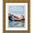thumbnail image 1 of Villa, Mlli 19x24 Gold Ornate Wood Framed with Double Matting Museum Art Print Titled - Canada Mountains, 1 of 4