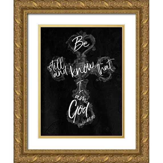 Villa, Mlli 19x24 Gold Ornate Wood Framed with Double Matting Museum Art Print Titled - I Am God