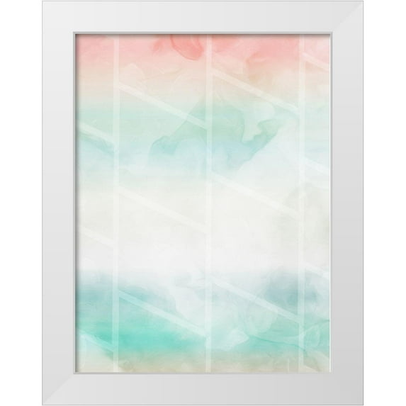 Villa, Mlli 19x24 White Modern Wood Framed Museum Art Print Titled - Cotton Candy Shapes