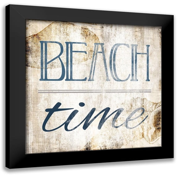 Villa, Mlli 20x20 Black Modern Framed Museum Art Print Titled - Beach Time