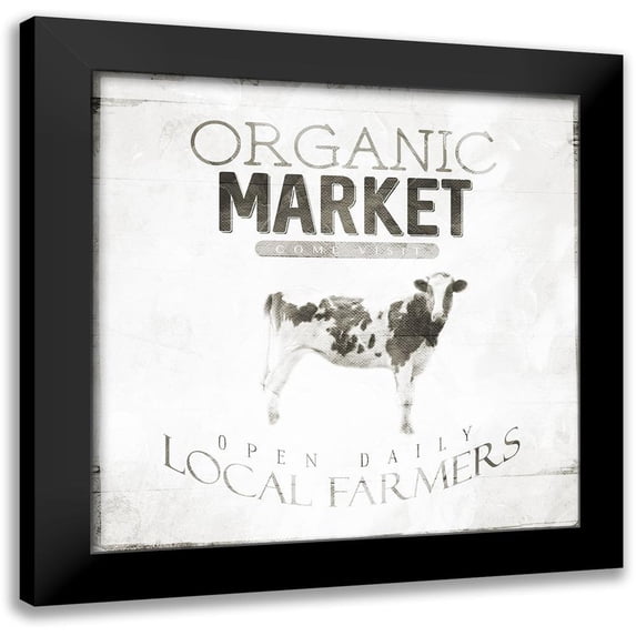 Villa, Mlli 20x20 Black Modern Framed Museum Art Print Titled - Fresh Cow