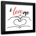 thumbnail image 1 of Villa, Mlli 20x20 Black Modern Framed Museum Art Print Titled - I Love Me, 1 of 5