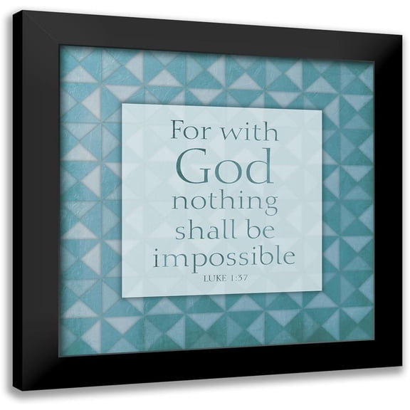 Villa, Mlli 20x20 Black Modern Framed Museum Art Print Titled - Impossible