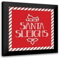 thumbnail image 1 of Villa, Mlli 20x20 Black Modern Framed Museum Art Print Titled - Santa Sleighs, 1 of 5