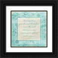thumbnail image 1 of Villa, Mlli 20x20 Black Ornate Wood Framed with Double Matting Museum Art Print Titled - Floral Religious, 1 of 4