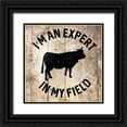 thumbnail image 1 of Villa, Mlli 20x20 Black Ornate Wood Framed with Double Matting Museum Art Print Titled - In My Field, 1 of 4