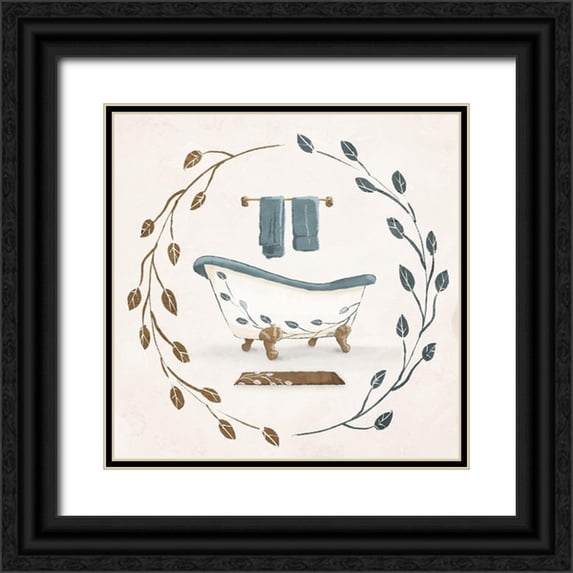 Villa, Mlli 20x20 Black Ornate Wood Framed with Double Matting Museum Art Print Titled - Organic Bath
