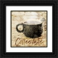 thumbnail image 1 of Villa, Mlli 20x20 Black Ornate Wood Framed with Double Matting Museum Art Print Titled - Postcard From Coffee, 1 of 4