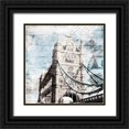 thumbnail image 1 of Villa, Mlli 20x20 Black Ornate Wood Framed with Double Matting Museum Art Print Titled - Postcard From London, 1 of 4