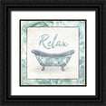thumbnail image 1 of Villa, Mlli 20x20 Black Ornate Wood Framed with Double Matting Museum Art Print Titled - Relax Abstract Bath, 1 of 4