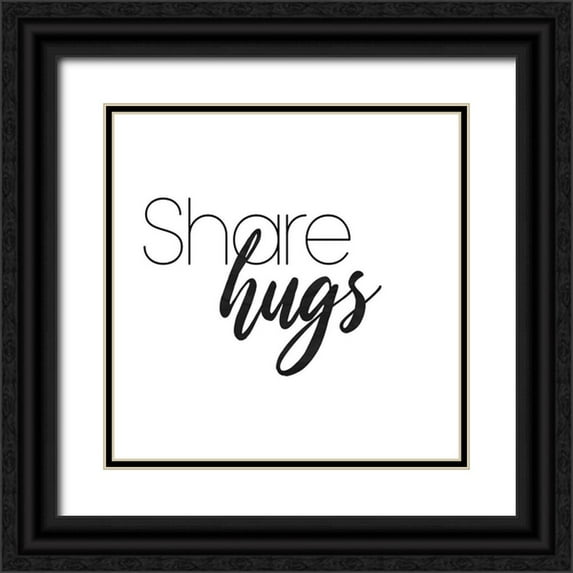 Villa, Mlli 20x20 Black Ornate Wood Framed with Double Matting Museum Art Print Titled - Share Hugs