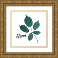 thumbnail image 1 of Villa, Mlli 20x20 Gold Ornate Wood Framed with Double Matting Museum Art Print Titled - Bloom Leaves, 1 of 4