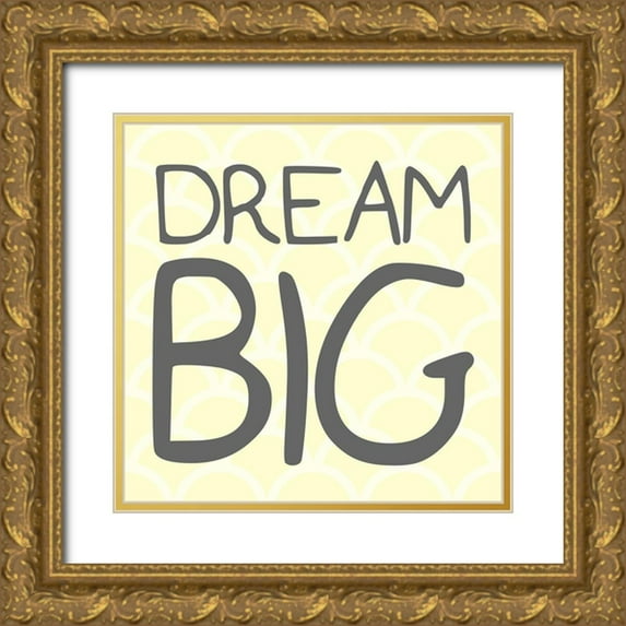 Villa, Mlli 20x20 Gold Ornate Wood Framed with Double Matting Museum Art Print Titled - Dream Big