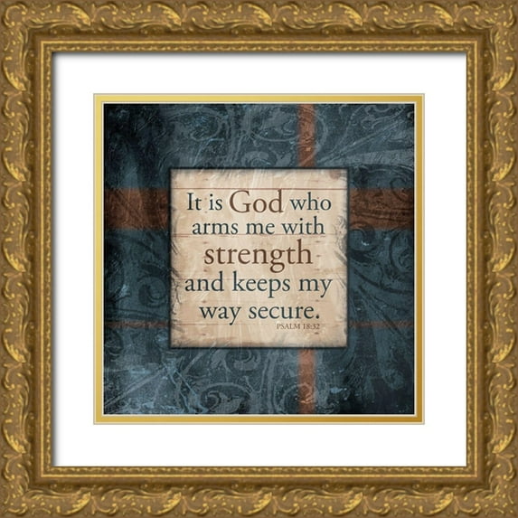 Villa, Mlli 20x20 Gold Ornate Wood Framed with Double Matting Museum Art Print Titled - God Strength