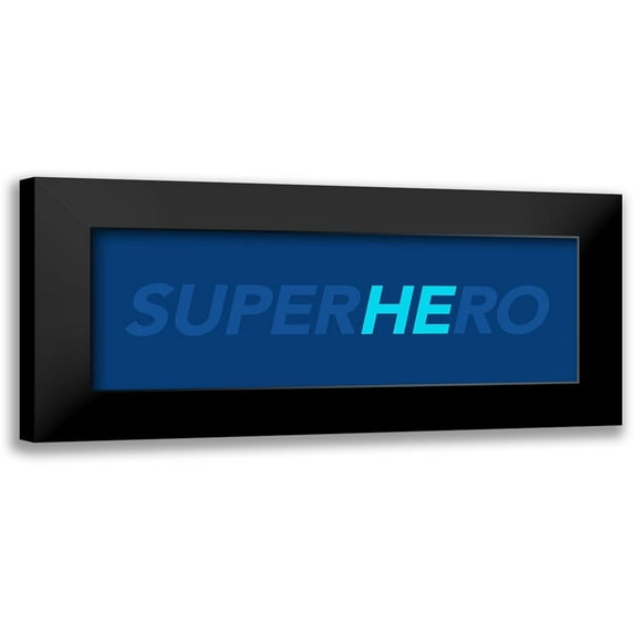 Villa, Mlli 24x11 Black Modern Framed Museum Art Print Titled - SuperHEro
