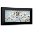 thumbnail image 1 of Villa, Mlli 24x14 Black Modern Framed Museum Art Print Titled - White Flowers In Blue, 1 of 5