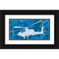 thumbnail image 1 of Villa, Mlli 24x14 Black Ornate Wood Framed with Double Matting Museum Art Print Titled - Blue Chopper, 1 of 4