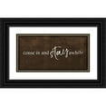 thumbnail image 1 of Villa, Mlli 24x14 Black Ornate Wood Framed with Double Matting Museum Art Print Titled - Stay, 1 of 4