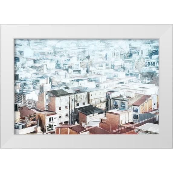 Villa, Mlli 24x17 White Modern Wood Framed Museum Art Print Titled - City High