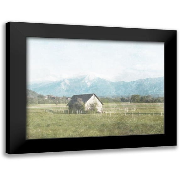 Villa, Mlli 24x19 Black Modern Framed Museum Art Print Titled - Barn In The Farm