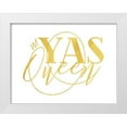 thumbnail image 1 of Villa, Mlli 24x19 White Modern Wood Framed Museum Art Print Titled - Yas Queen, 1 of 4