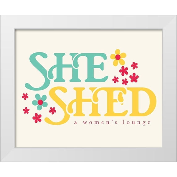 Villa, Mlli 24x20 White Modern Wood Framed Museum Art Print Titled - She Shed Lounge