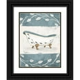 thumbnail image 1 of Villa, Mlli 25x32 Black Ornate Wood Framed with Double Matting Museum Art Print Titled - Floral Bath, 1 of 4