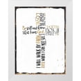 thumbnail image 1 of Villa, Mlli 25x32 White Modern Wood Framed Museum Art Print Titled - Four Quote Cross, 1 of 4