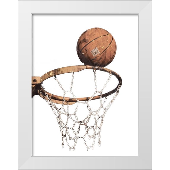 Villa, Mlli 25x32 White Modern Wood Framed Museum Art Print Titled - Shoot The Ball