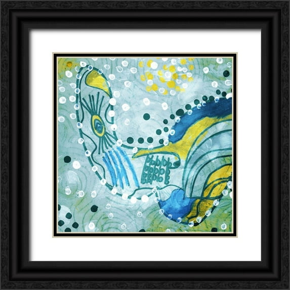 Villa, Mlli 26x26 Black Ornate Wood Framed with Double Matting Museum Art Print Titled - Abstract Life