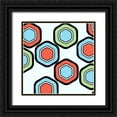 thumbnail image 1 of Villa, Mlli 26x26 Black Ornate Wood Framed with Double Matting Museum Art Print Titled - Colorful Honey, 1 of 4