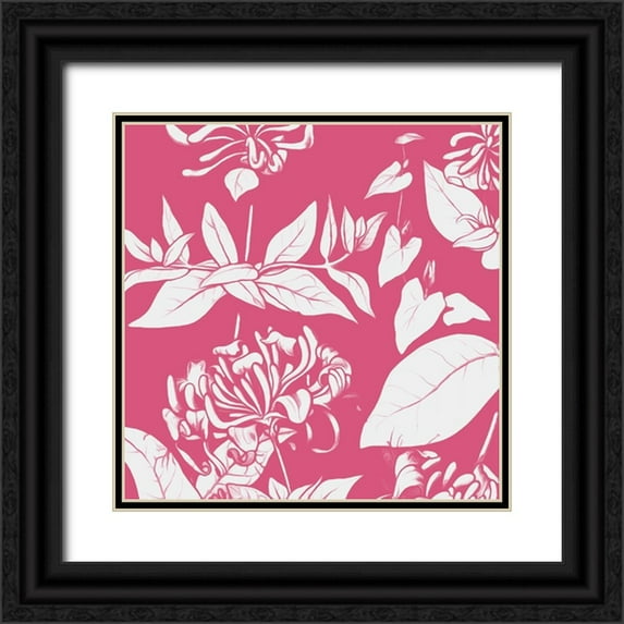 Villa, Mlli 26x26 Black Ornate Wood Framed with Double Matting Museum Art Print Titled - Sunshine Flowers