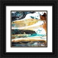 thumbnail image 1 of Villa, Mlli 26x26 Black Ornate Wood Framed with Double Matting Museum Art Print Titled - Teal Desert Mate, 1 of 4