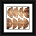 thumbnail image 1 of Villa, Mlli 26x26 Black Ornate Wood Framed with Double Matting Museum Art Print Titled - Third Modern Pattern, 1 of 4