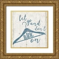 thumbnail image 1 of Villa, Mlli 26x26 Gold Ornate Wood Framed with Double Matting Museum Art Print Titled - Hang On, 1 of 4