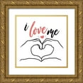 thumbnail image 1 of Villa, Mlli 26x26 Gold Ornate Wood Framed with Double Matting Museum Art Print Titled - I Love Me, 1 of 4