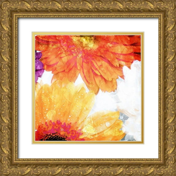 Villa, Mlli 26x26 Gold Ornate Wood Framed with Double Matting Museum Art Print Titled - Look Flowers Mate
