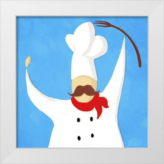 Villa, Mlli 26x26 White Modern Wood Framed Museum Art Print Titled - Fork Chef