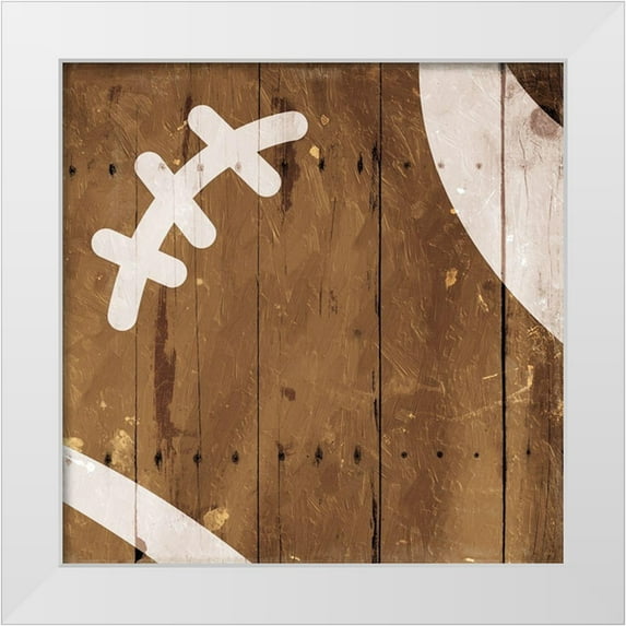 Villa, Mlli 26x26 White Modern Wood Framed Museum Art Print Titled - Kids Sports Football