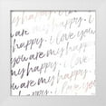 thumbnail image 1 of Villa, Mlli 26x26 White Modern Wood Framed Museum Art Print Titled - You Are My Happy, 1 of 4