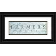 thumbnail image 1 of Villa, Mlli 32x14 Black Ornate Wood Framed with Double Matting Museum Art Print Titled - Farmers Market Blues, 1 of 4