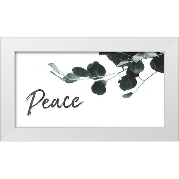 Villa, Mlli 32x18 White Modern Wood Framed Museum Art Print Titled - Peace