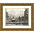 thumbnail image 1 of Villa, Mlli 32x25 Gold Ornate Wood Framed with Double Matting Museum Art Print Titled - Lonely Booth, 1 of 4