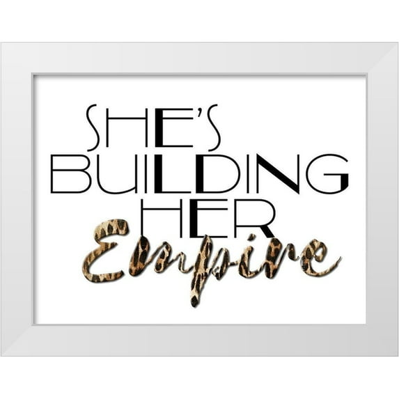Villa, Mlli 32x25 White Modern Wood Framed Museum Art Print Titled - Her Empire